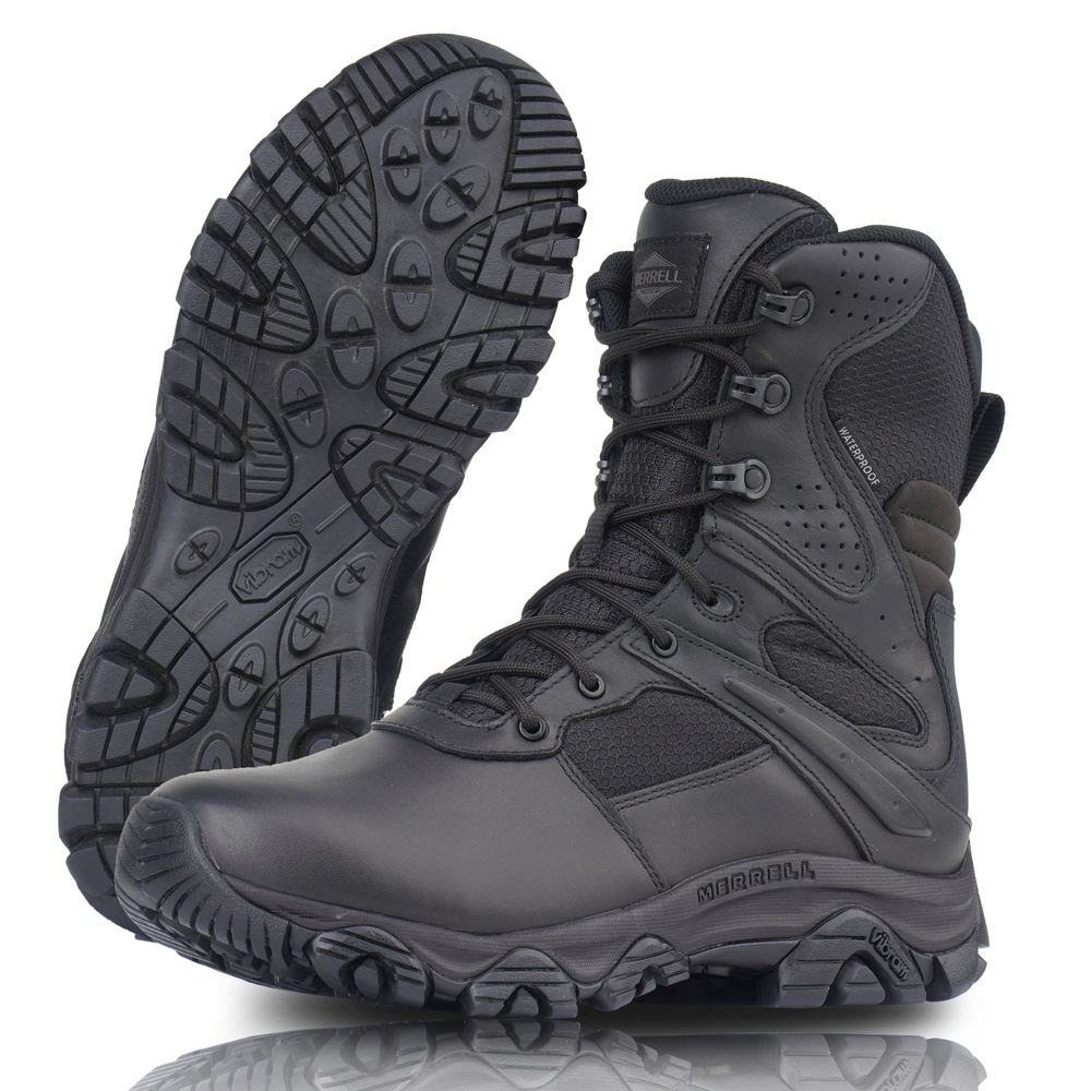 Merrell - Moab 3 8" Tactical Response Waterproof Military Boots - Black